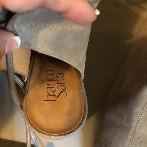 Franco sarto size 7.5 Fenwick peep toe stacked heel - Picture 6 of 11